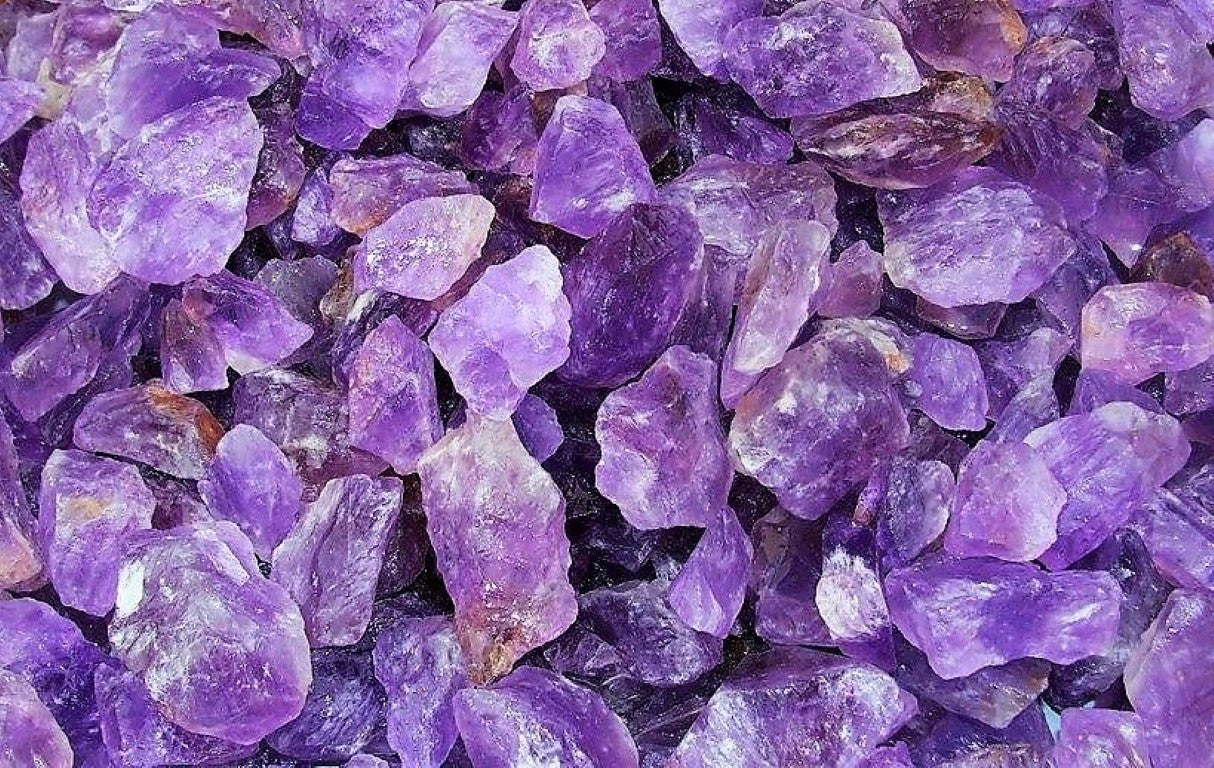 Amethyst Rough Facet Brazil Natural 1000 Carats Bulk Lot