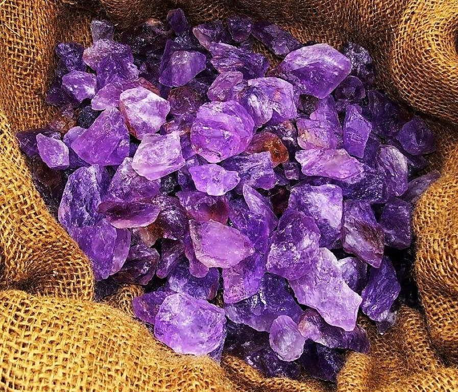 Amethyst Rough Facet Brazil Natural 1000 Carats Bulk Lot