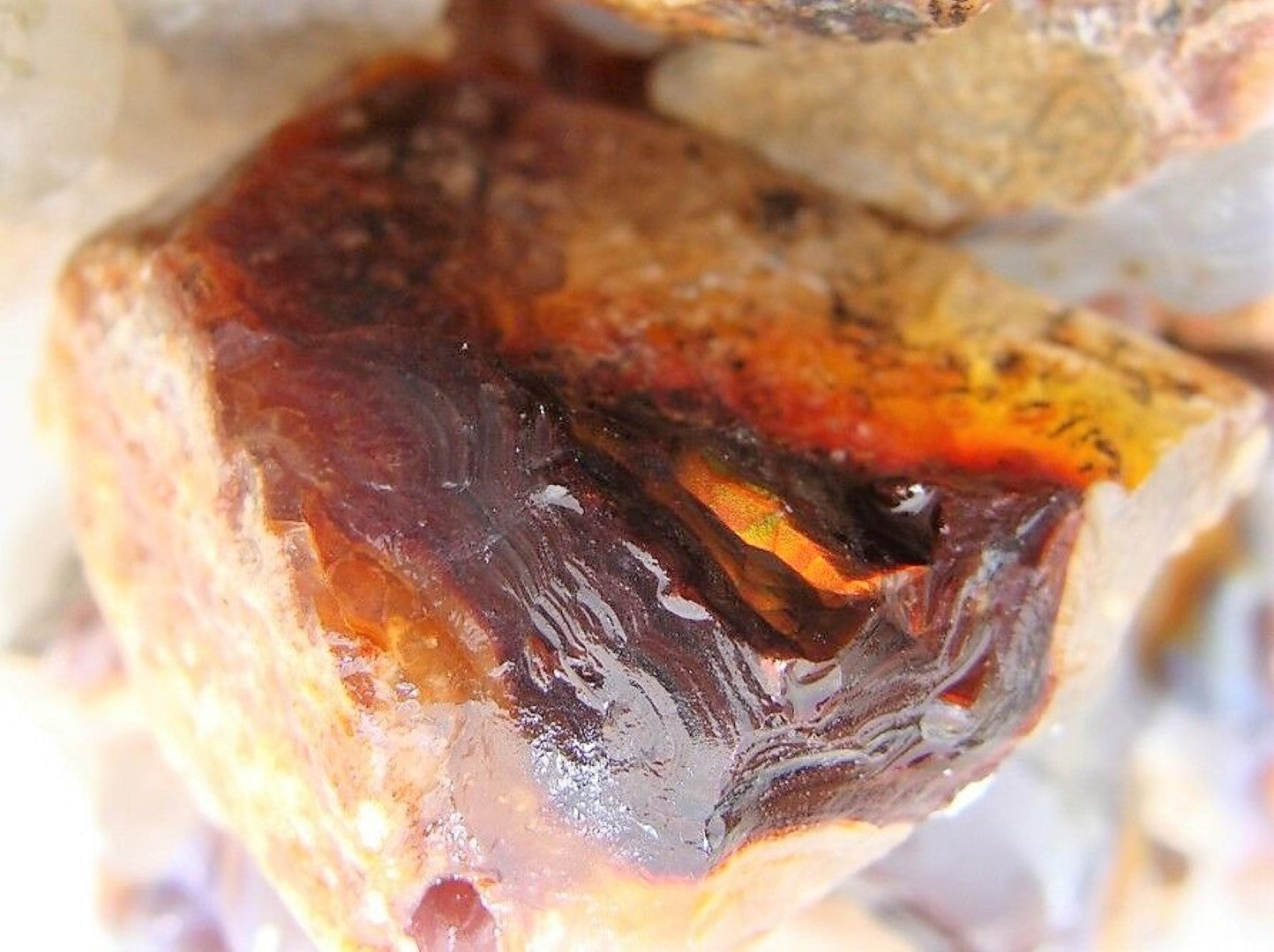 Fire Agate Rough Cut Arizona Natural 2000 Carats Bulk Lot