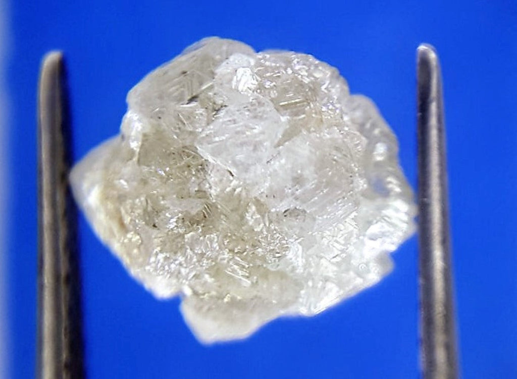 White Diamond Rough Facet Canadian 2 carats 8mm Raw