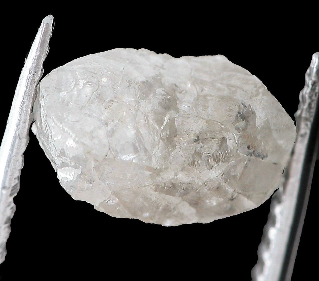 White Diamond Rough Facet Canadian 2 carats 8mm Raw